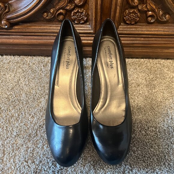 Comfort Plus by Predictions Black Heels Women's Size 12 - Picture 2 of 8